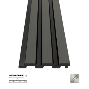 PNL-12120-S Anthracite Polimer Duvar Paneli
