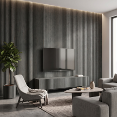 PNL-12120-S Grey Polimer Duvar Paneli
