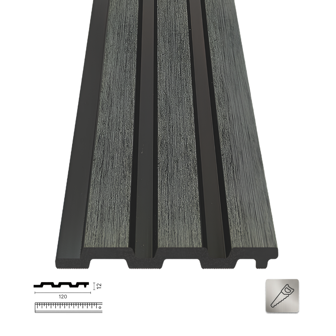PNL-12120-S Grey Polimer Duvar Paneli