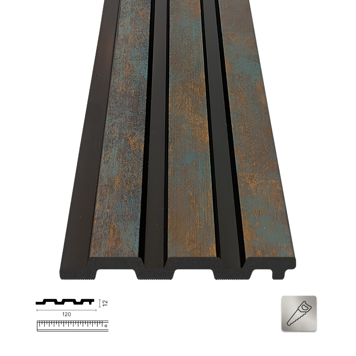 PNL-12120-S Rustic Polimer Duvar Paneli