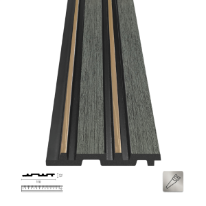 PNL-12110-S Grey Gold Polimer Duvar Paneli