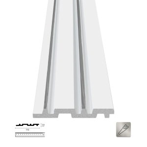 PNL-12110-S White Silver Polimer Duvar Paneli