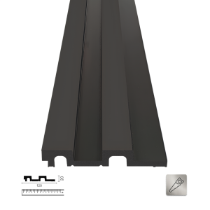 PNL-20120S Black Polimer Duvar Paneli