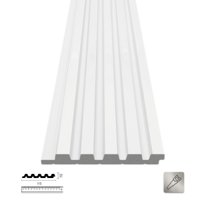 PNL-10115 White Polimer Duvar Paneli