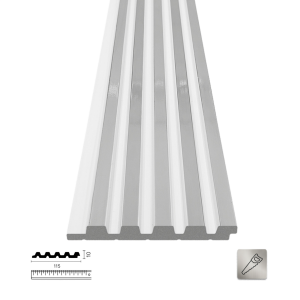 PNL-10115 White Silver Polimer Duvar Paneli