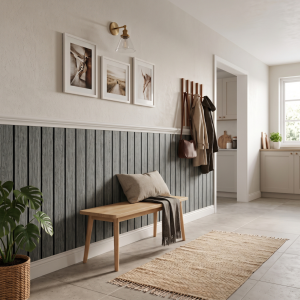 PNL-12105 Grey Polimer Duvar Paneli
