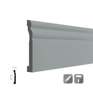 SPR-080-1 Smart Gri Polimer Süpürgelik