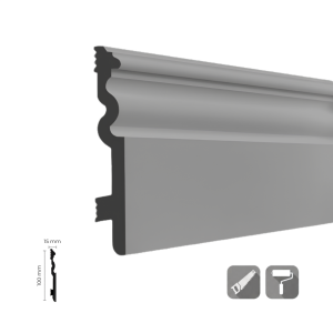 SPR-100-3 Smart Gri Polimer Süpürgelik