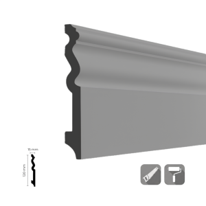 SPR-120-1 Smart Gri Polimer Süpürgelik