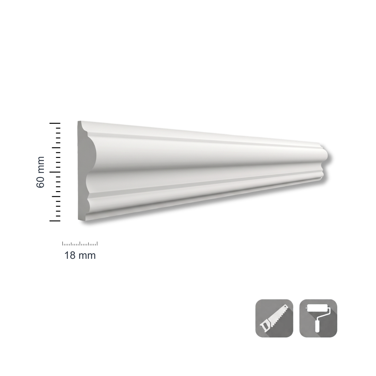PS-ÇB-105A Dekoratif Polimer Bordür